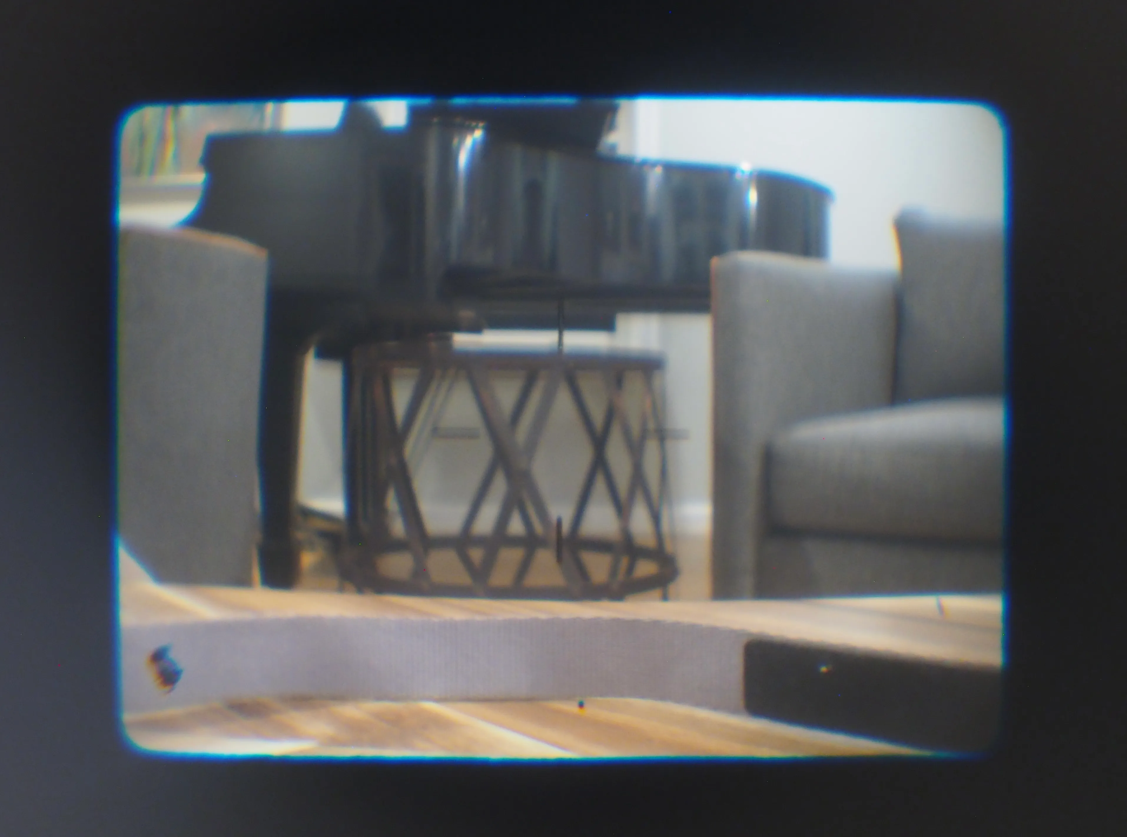 Viewfinder detail on the Canon PowerShot G2.